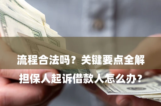 北京

担保人起诉借款人怎么办？流程合法吗？关键要点全解析